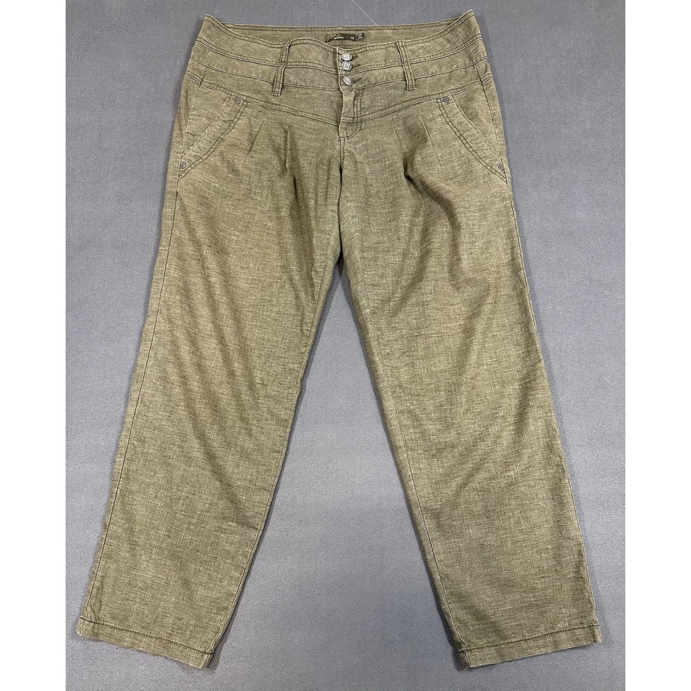 PrAna Pants Lizbeth Womens Size 12 Hemp Blend Boho Indie Granola